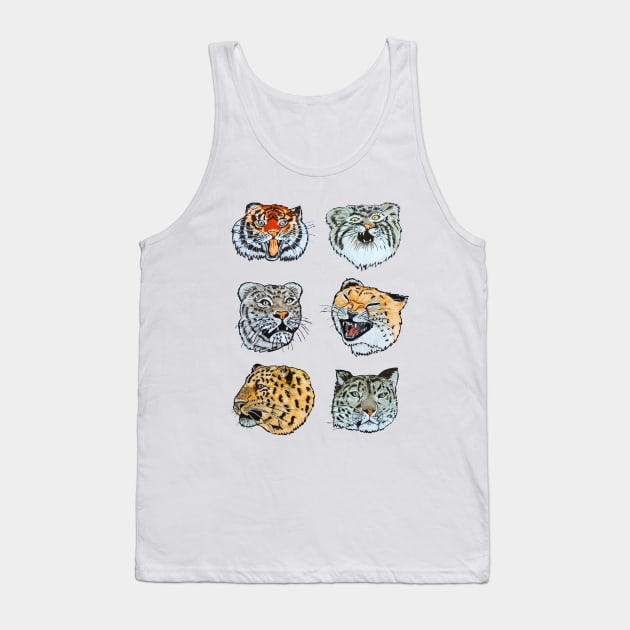 Wild cats Tank Top by senkova